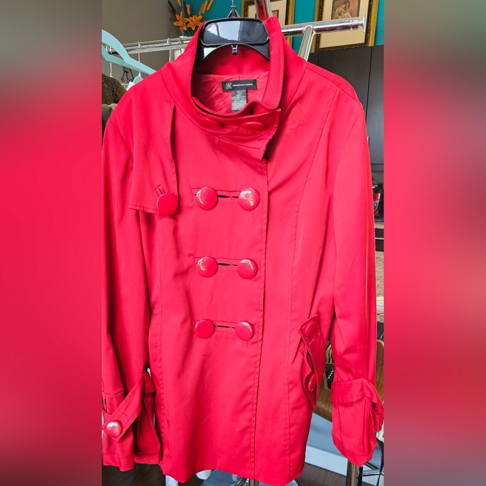 Red Double Breasted Jacket by Inc XL